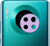 ENKAY Hat-prince achteruitrijcamera Lens metalen beschermhoes voor HUAWEI Mate 30 (paars)