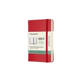 Moleskine 18 Maanden Agenda - 2020/21 - Wekelijks - Pocket (9x14 cm) - Scarlet Red - Harde Kaft