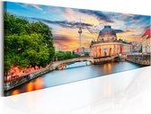 Schilderijen Op Canvas - Schilderij - Berlin: Museum Island 150x50 - Artgeist Schilderij