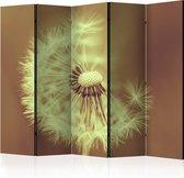 Kamerscherm - Scheidingswand - Vouwscherm - dandelion (sepia) II [Room Dividers] 225x172 - Artgeist Vouwscherm