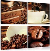 Schilderijen Op Canvas - Schilderij - Coffee Tasting 40x40 - Artgeist Schilderij