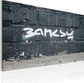 Schilderijen Op Canvas - Schilderij - Banksy: signature 60x40 - Artgeist Schilderij