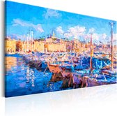 Schilderijen Op Canvas - Schilderij - Blue Port 60x40 - Artgeist Schilderij