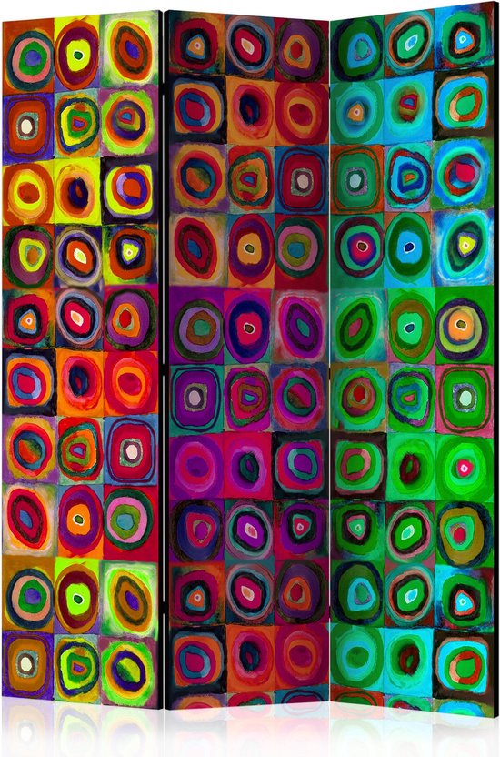 Kamerscherm – Scheidingswand – Vouwscherm – Colorful Abstract Art [Room Dividers] 135×172 – Artgeist Vouwscherm