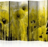 3D Tapijt Vouwscherm - Kamerscherm - Scheidingswand - Yellow madness II [Room Dividers] 225x172 - 3D Tapijt