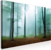 Schilderijen Op Canvas - Schilderij - Misty Morning (1 Part) Wide 120x60 - Artgeist Schilderij