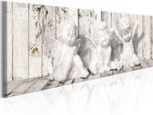 Schilderijen Op Canvas - Schilderij - Laughing Cherubs 135x45 - Artgeist Schilderij