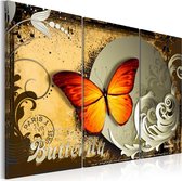 Schilderijen Op Canvas - Schilderij - Flight of a butterfly 120x80 - Artgeist Schilderij