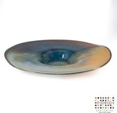 Design bord Plate  - Fidrio ATLANTIC - glas, mondgeblazen - diameter 45 cm