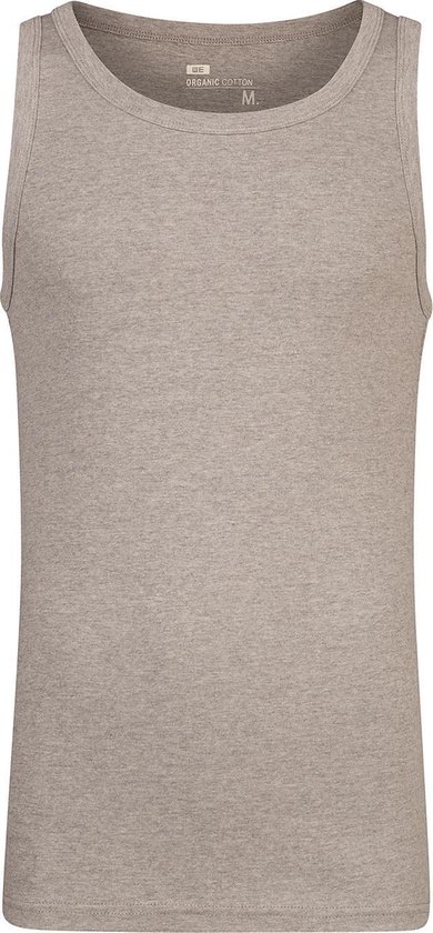 WE Fashion Heren organic cotton singlet - Maat XL