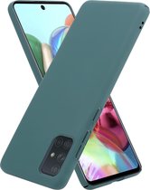 Ultra slim case Samsung Galaxy A51 - groen met Privacy Glas