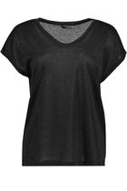 ONLY ONLSILVERY S/S V NECK LUREX TOP JRS NOOS Dames T-shirt - Maat XS