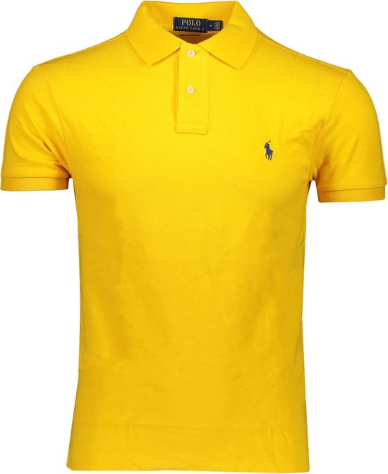 Gele polo heren sale