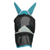 Shires vliegenmasker met oren en neus-Teal-Extra Full