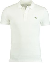 Lacoste Heren Poloshirt - White - Maat M