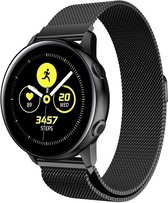 Milanees Smartwatch bandje - Geschikt voor  Samsung Galaxy Watch Active Milanese band - zwart - Horlogeband / Polsband / Armband