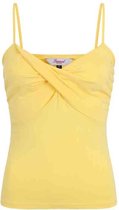 Dancing Days Mouwloze top -M- Wrap front Geel