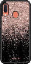 Samsung A20e hoesje - Marmer twist | Samsung Galaxy A20e case | Hardcase backcover zwart