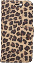 Shop4 - iPhone SE (2020) Hoesje - Wallet Case Luipaard