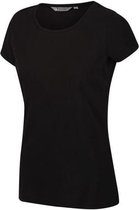 Regatta Carlie Coolweave-Katoenen T-Shirt Voor Dames Zwart