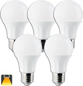 Aigostar LED lamp A5 A60 9W - E27 Fitting - Daglicht 3000K - Set van 5 stuks