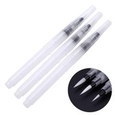 Waterverf penselen - Water brush pen - Set van 3 - Hervulbare penselen