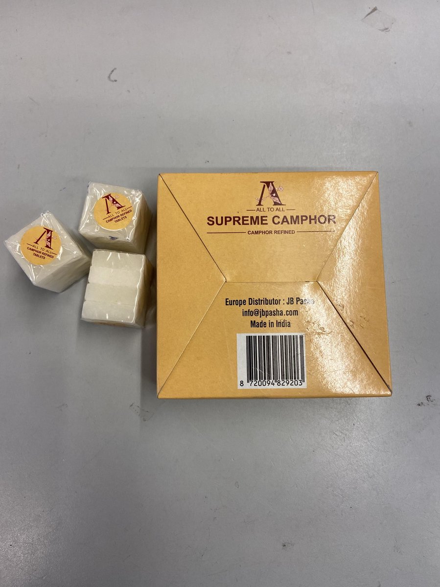 Kamfer blokjes 4 pakjes met 4 blokjes Camphora - Supreme