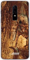 OnePlus 6 Hoesje Transparant TPU Case - Lets go Gold #ffffff