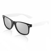 Wayfarer B&W | trendy zonnebril en goedkope zonnebril (UV400 bescherming - hoge kwaliteit) | Unisex  | zonnebril dames  & zonnebril heren