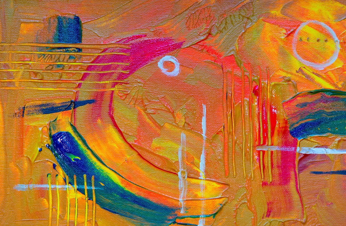 Canvasvooraandemuur.nl Abstract canvas voor aan de muur Multi