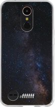 LG K10 (2017) Hoesje Transparant TPU Case - Dark Space #ffffff