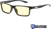 GUNNAR Gaming- en Computerbril - Vertex, Onyx Frame, Amber Tint - Blauw Licht Bril, Beeldschermbril, Blue Light Glasses, Leesbril, UV Filter