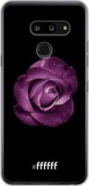 LG G8 ThinQ Hoesje Transparant TPU Case - Purple Rose #ffffff
