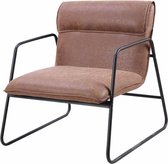 Sortio Home - Fauteuil Iza - Bruin - Kunstleer