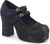 DemoniaCult Lage schoenen -36 Shoes- GOTHIKA-09 US 6 Zwart