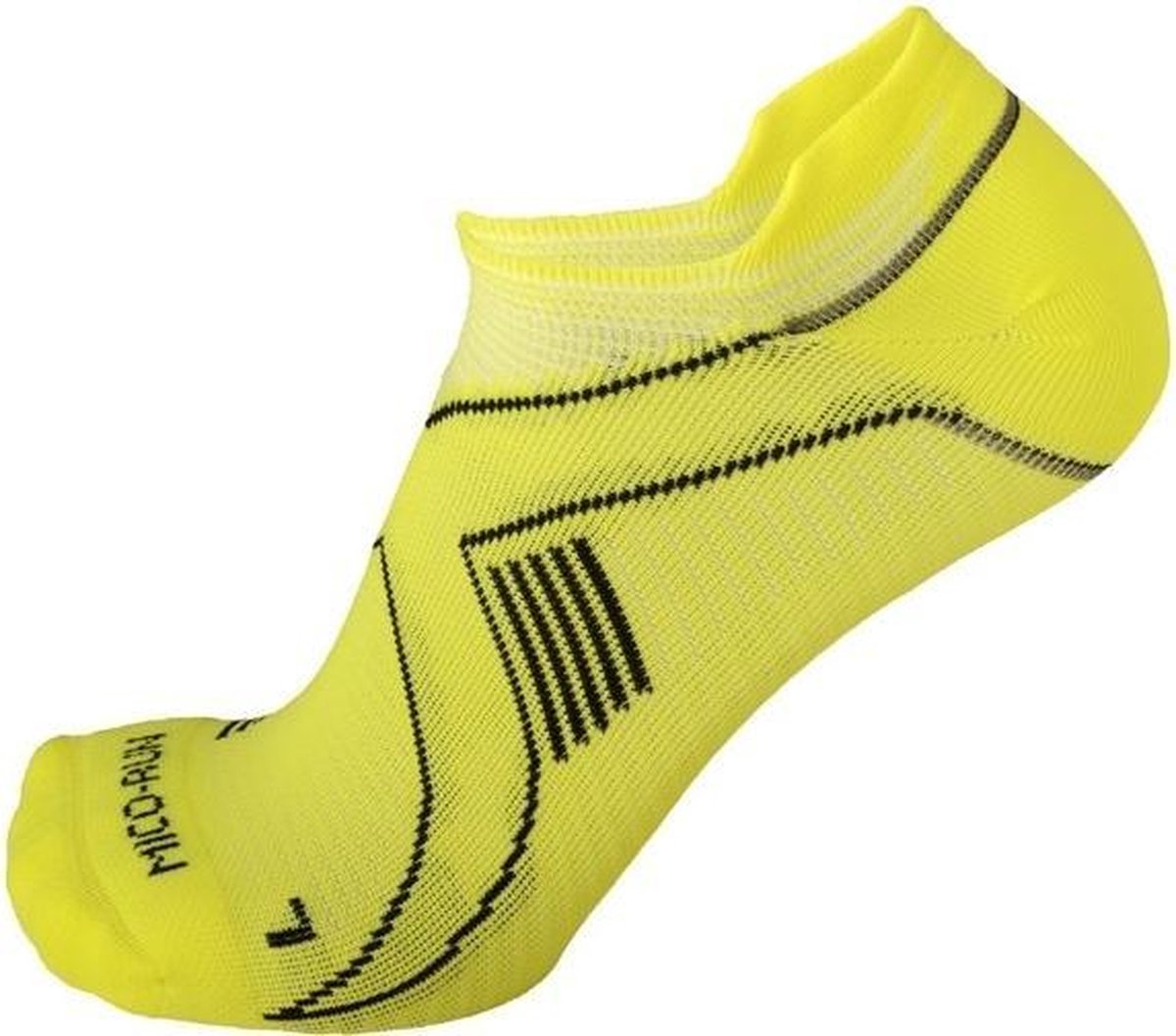 Extralight weight x-performance run sock neon yellow M