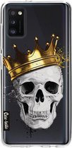 Casetastic Samsung Galaxy A41 (2020) Hoesje - Softcover Hoesje met Design - Royal Skull Print