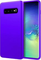 Silicone case Samsung Galaxy S10 - donkerpaars