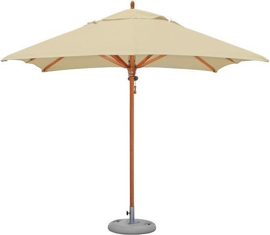 Tradewinds Classic Parasol - hout - vierkant 2,8m X 2,8m - grote parasol... | bol.com