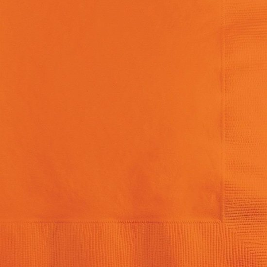 40x Oranje kleuren thema servetten 33 x 33 cm - Oranje papieren wegwerp tafeldecoraties - Feestartikelen - Merkloos