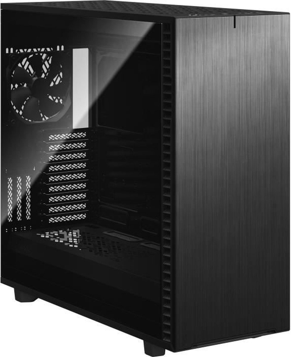 Fractal Design Define 7 XL Dark Tempered Glass big tower behuizing 2x USB-A 2.0, 2x USB-A 3.2 (5 Gbit/s), USB-C 3.2 (10 Gbit/s), 2x Audio, Window-kit