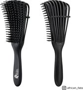 Anti-klit Haarborstel | Detangler brush | Detangling brush | Kam voor Krullen | Kroes haar borstel | Zwart