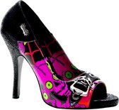 Demonia Hoge hakken -36 Shoes- ZOMBIE-08 US 6 Zwart/Multicolours