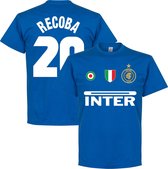 Inter Milan Recoba 20 Team T-Shirt - Blauw - L