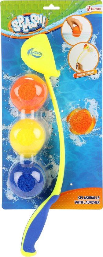 SES Creative 02318 Splash Lanceur de ballon d'eau réutilisable jusqu'à 25 m – Jouet d'eau – Pour enfants à partir de 3 ans
