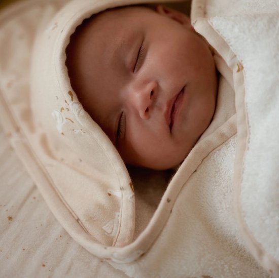Aankleedkussenhoes - Wit - Newborn Naturals - Moon & Stars — afbeelding 4