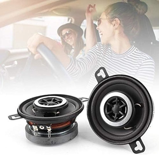 Set van 2 Auto Luidsprekers - 3,5 inch Coaxiale Units met Krachtig Geluid van Merkloos — afbeelding 4
