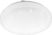 EGLO Frania-s - Plafonnier LED- Ø28 cm - 1 lumière - blanc / effet cristal