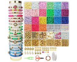 Sieraden Maken Set - 6200 Kralen in 24 Kleuren met Bedels & Letterkralen