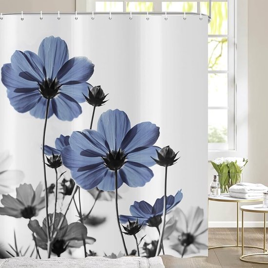 Goplnma Tenda da doccia a forma di tartaruga, 180 x 180 cm, 180 x 200 cm, tartaruga marina, stelle marine, oceano, set da 4 pezzi (200 x 200 cm, 3